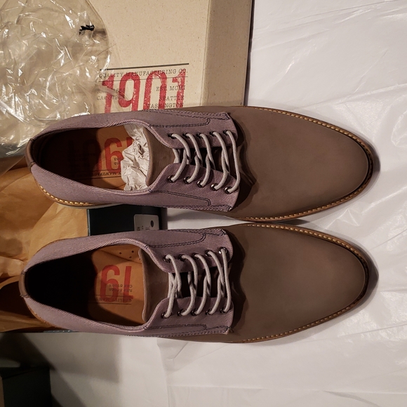 1901 Quality Manufacturing NEW Men's JEFFERSON 2-Tone Leather Shoes Oxford๐HP๐ - Picture 16 of 17